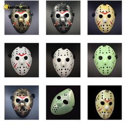 Großhandel 6 Stil Vollgesichtsmasken Masken Jason Cosplay Schädelmaske Jason vs. Freitag Horror Hockey Halloween Kostüm Gruselmaske Festival Party Masken F0224