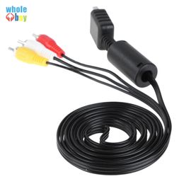 Groothandel 6FT (1.8m) Audio Video AV-kabel naar RCA voor Sony voor PS2 PS3 / PlayStation System 100pcs / lot