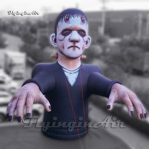 Généraire en gros 6m 20ft effrayant Real Halloween Halloween gonflable Frankenstein Monster avec soufflant pour la décoration du parti du carnaval