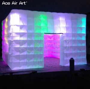 Tentes gonflables de fête de 6 m x 6 m x 3,5 m (20x20x11,5 pieds) à vendre, cube soufflé à l'air, pour exposition de promotion, vente en gros