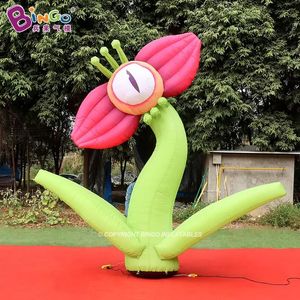 Vente en gros 6mh (20 pieds) Conception originale Publicité Plantes de dessin animées Fleur artificielle Fleurs d'inflation des fleurs Ballons pour la décoration de fête des événements Toys Sports