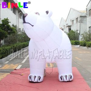 Vente en gros de 6 ml (20 pieds) avec ventilation du modèle Polar Cartoon Polar Modèle géant des ours blancs de grand animal pour la publicité