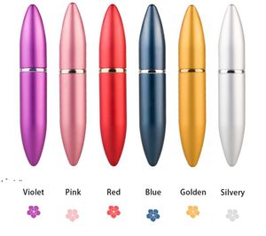 Groothandel 6 ML Mini Parfum Verstuiver Fles Spray Geur Pomp Case Travel Bullet Shape Bottles LLF12077