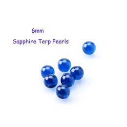 Rookaccessoires 6 mm Sapphire Terp Dab Pearls Insert worden rood onder UV Light Suit voor XL XXL Quartz Banger Nails