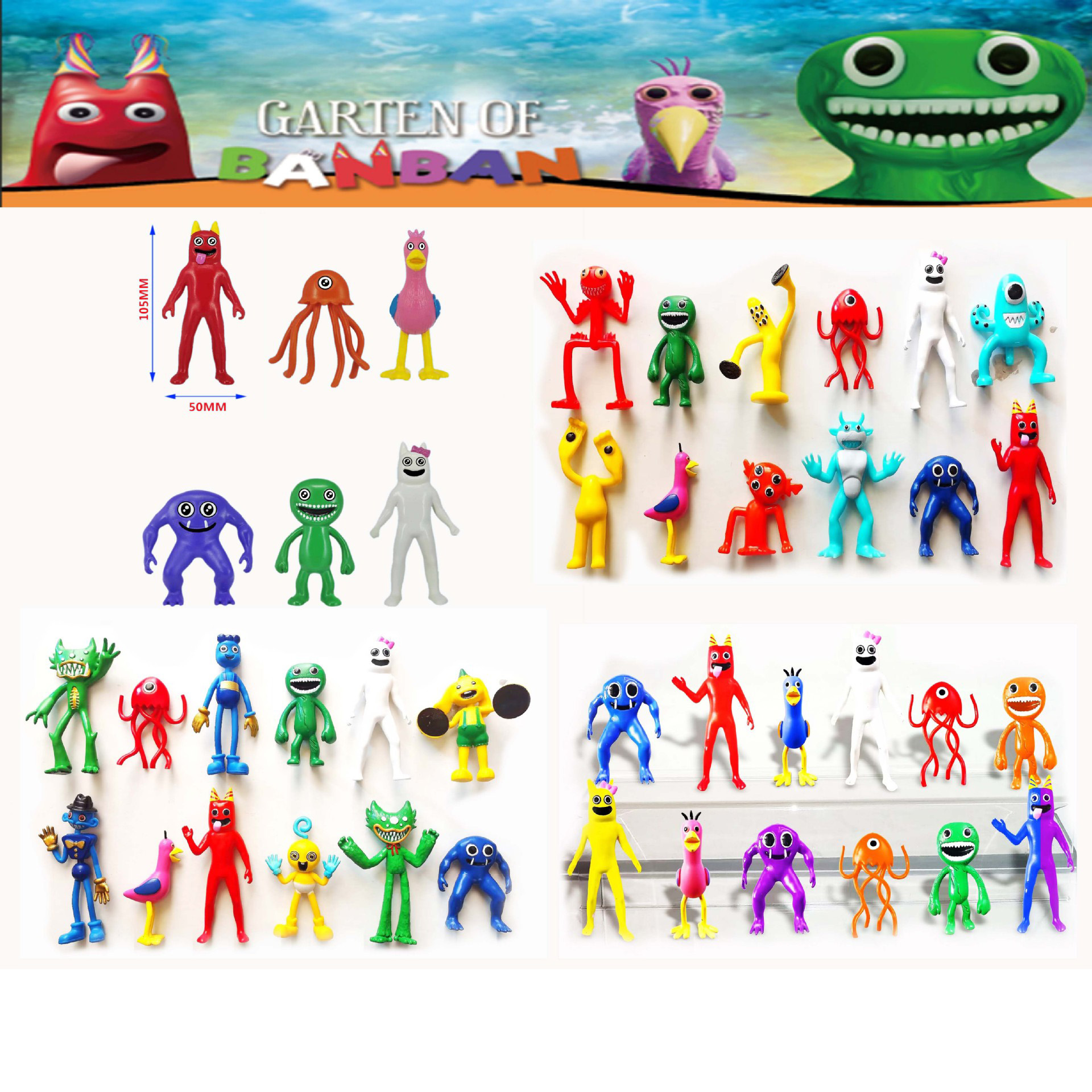 Wholesale 6pcs-18pcs/set Garten of Banban Figures Toys PVC Garden of banban figurine Model Dolls For Kids Children Gift In Stock