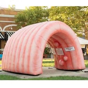 wholesale 6x3.5x3mH (20x11.5x10ft) con soplador Colon inflable gigante de alta calidad para uso en enseñanza médica Carpa inflable personalizada para túnel de órganos intestinales