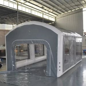 wholesale Tente de voiture gonflable extérieure hermétique de 6x3x3m Tente d'air fermée Tente de nettoyage de réparation de réparation de voiture de salle de travail de peinture de camion mobile avec