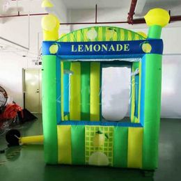 groothandel 6x5x4mH (20x16.5x13.2ft) Gepersonaliseerde limonade stand opblaasbare citroen drinken verkoop drank concessie kiosk leverancier tent voor de VS