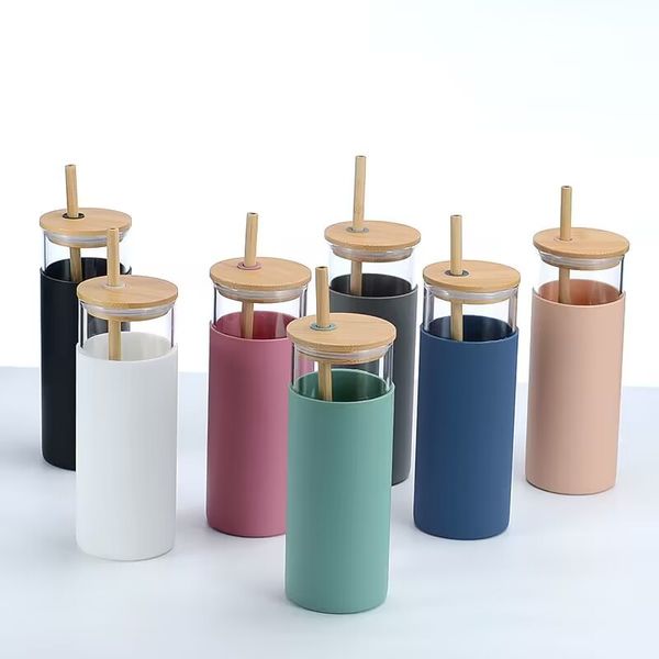 ¡Venta al por mayor! Gasos individuales rectos de 7 colores puede tazas de tazas de café con botellas de agua de pajas de bambú de bambú de bambú de botellas de agua Tazas de café por Express A0088