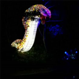 wholesale 7 ml (23 pieds) avec ventilateur Publicitaire Gonflable Cobra Python Serpent Gonflable Pour Les Décorations De Discothèque Ou La Décoration D'événement De Scène Musicale