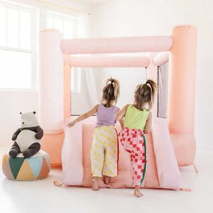 wholesale Château gonflable gonflable blanc de mini PVC de 8 pieds / 2,5 m avec la petite maison de rebond d'explosion de glissière pour l'enfant en bas âge de partie intérieure extérieure 004