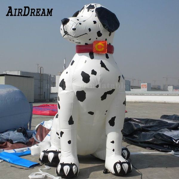 Al por mayor 8m 26 pies gigante inflable dálmata dálmata ¡Mascota animal de animales para perros para perros zoológicos Animales Animales Advertencia