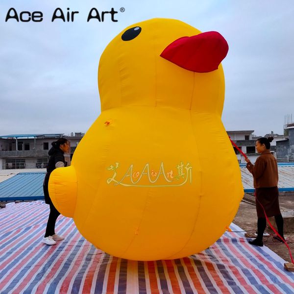 En gros de 8 m de 26 pieds de haut géant gonflable de canard jaune de canard pour l'événement de fête en plein air