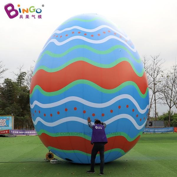 wholesale 8 M de altura al aire libre gigante inflable colorido dibujos animados huevos de Pascua modelo de globos para eventos publicidad festival decoración con soplador de aire juguetes deportes