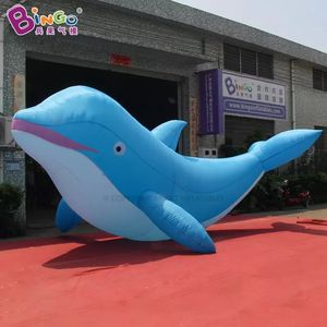 en gros de 8 m de long (26 pieds) publicitaire direct Carton de dessins gonflables Dolphin Balloons Ocean Animal Modèles Animal pour une décoration de fête d'événement avec des toys de soufflerie à air sportif