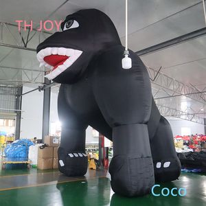 groothandel 8mH (26ft) met blower gratis deur levering buitenactiviteiten reclame opblaasbare gorilla cartoon, op maat gemaakte opblaasbare gorilla ballon te koop