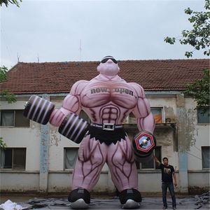 wholesale 8mH (26 pies) con soplador Globo inflable gigante Hércules Man Inflables Muscle Man para 2024 Estadio Gimnasio Gimnasio Escenario Publicidad Decorartion