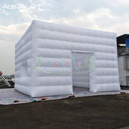 Groothandel 8x8x4mH (26x26x13.2ft) Opblaasbare Kubustent Kubieke Marquee Evenement Vierkante Tent voor Feest- of Productievertoning