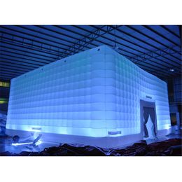 wholesale 8x8x4mH (26x26x13.2ft) Avec ventilateur en gros Tente cube de fête de promotion publicitaire, Tente cubique de vacances gonflables pour la location et la vente