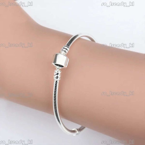 Bracelets en argent sterling en gros pour pandorabracelet bracelet charme de chaîne de serpent de serpent bijoux de haute qualité