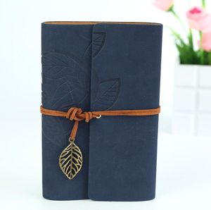 wholesale A5 cahiers en cuir mode pu journal en cuir cahier d'affaires cahier couverture en cuir feuille livres vintage étudiant shool bloc-notes