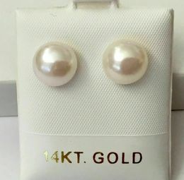 Al por mayor AAA AKOYA 10-11 mm Pendientes de perlas blancas de 14k Promoción de tiempo limitado de oro JewelryJewelry Making 240521