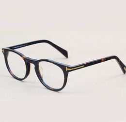 Groothandel-acetaatbril 6123 vintage ronde stijlmonturen voor mannen en vrouwen kunnen bijziendheid leesbrillen zijn