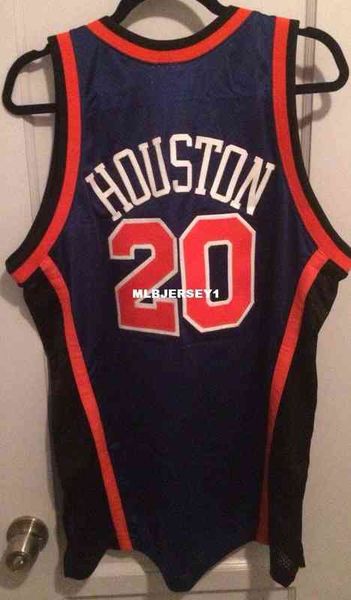 wholesale Allan Houstons # 20 Jersey cousu des années 90 T-gilet cousu maillots de basket Ncaa