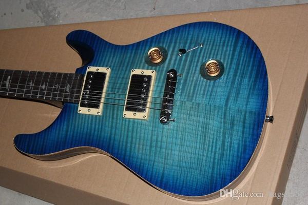 Venta al por mayor y minorista Guitarra Nueva Llegada Custom 24 Electric Guitar Treal Blue