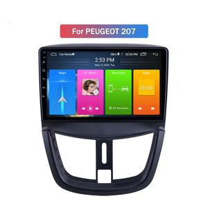 Lecteur DVD de voiture Android en gros pour PEUGEOT 207 autoradio stéréo avec GPS Wifi BT Playstore