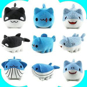 Jouets en peluche animaux en peluche, chat créatif mignon, jeux pour enfants, camarades de jeu, cadeaux de vacances, prix de machine à poupée, vente en gros