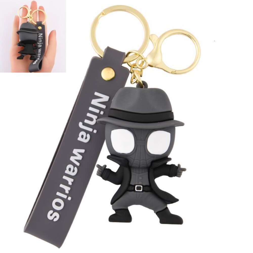 Wholesale anime character design 3D cartoon rubber soft pvc keychains