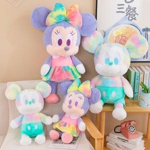 Gros anime couple tie-dye Dazzle mignon jouets en peluche jeux pour enfants camarades de jeu cadeau de vacances décorations de salle