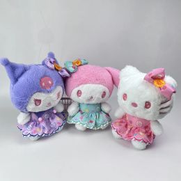 Groothandel anime Kuromi Melody paars roze en witte rok knuffels kinderspellen speelkameraadje bedrijf bedrijfsactiviteit cadeau kamerdecoratie