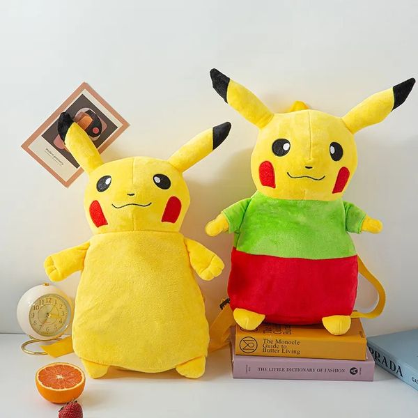 Gros anime poche jouets en peluche coloré sac à dos sac d'école dormir jeter oreiller cadeaux d'anniversaire pour enfants