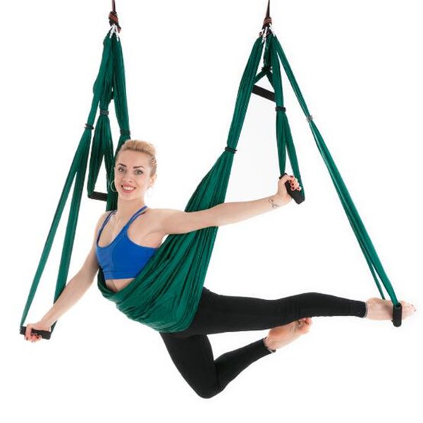 Ensemble de hamac de Yoga aérien Anti-gravité, ceinture de Yoga multifonction, outil d'inversion de Yoga volant pour la mise en forme du corps Pilates, vente en gros