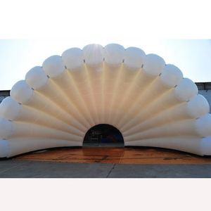 wholesale Atractiva carpa inflable con cúpula de iglú gigante de 6/8 m de ancho con LED y soplador para fiestas o eventos al aire libre001