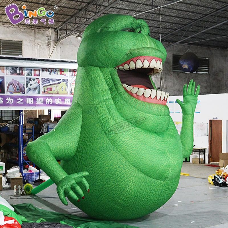wholesale Attractive Halloween green monster 6mH (20ft) with blower inflatable devil opening the mouth giant ghost balloon toys for adornment toy sport