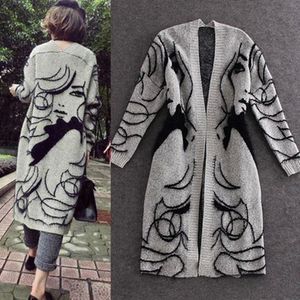 Pulls pour femmes automne printemps hiver grande taille vêtements mode all-match femmes long design pull ample cape cardigan femme épais