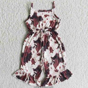 Groothandel babymeisje kleren jumpsuit Suspenders kinderen set zomermode peuter meisjes jumpsuits schattige mouwloze rompers zonnebloem kind outfits hoge kwaliteit