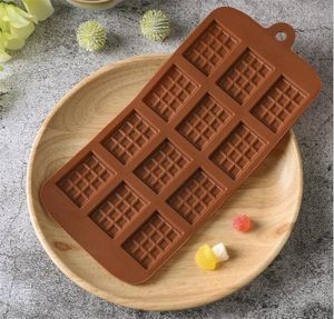 Groothandel bakvormen siliconen mal 12 zelfs chocolade fondant diy snoep bar mal cake decoratie gereedschap keuken accessoires