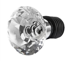 Groothandel Bar Barware Gereedschap Crystal Drink Bottle Stopper Kurken Wijndecoratie Zinklegering en Glas Herbruikbare Diamond Plug