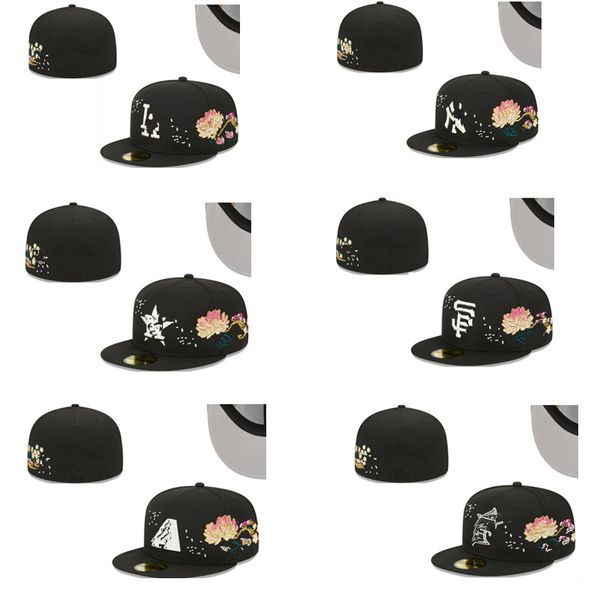 Sombrero de béisbol al por mayor bordado sombrero ajustado de fútbol baloncesto gorro gorras snapback gorra más 1000 mezcla