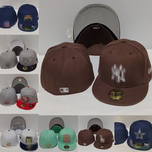 Chapeaux ajustés d'équipe de Baseball pour hommes et femmes, casquette de sport de plein air de rue brodée réglable, taille 7-8, vente en gros