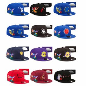 Casquettes de basket-ball en gros casquettes de basket-ball d'été Snap backs extérieur Hip Hop Toutes les équipes Casquette ajustable Gris Point Coeur 