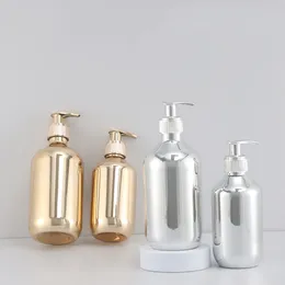 Outils de bain en gros 300 ml PET distributeur de savon liquide 500 ml Gel douche shampooing bouteilles fournitures de salle de bain