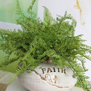 Vente en gros - Beauté Fougère Faux Plante Artificielle Floral Congé Feuillage Home Office Décoration Drop Shipping Bunches1