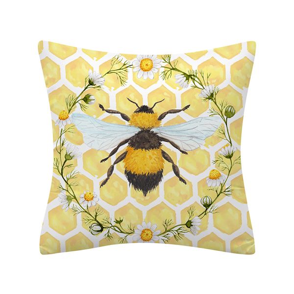 En gros Abeille Taie D'oreiller American Country Home Décoratif Retour Housse De Coussin Canapé Housse De Coussin De Voiture Housse De Coussin Taie D'oreiller