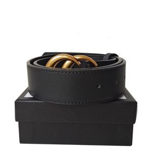 Designer Mode Heren damesriemen Echt leer Zwart Goud Zilver Gesp Koeienhuid 2,0 cm 2,8 cm 3,4 cm 3,8 cm Riem voor mannen 13 stijlen kiezen met doos