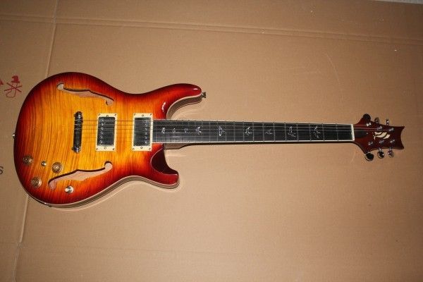 Vente en gros - meilleur CUSTOM 22 Hollow F-hole desert sunburst P R S guitare électrique China Guitar2018